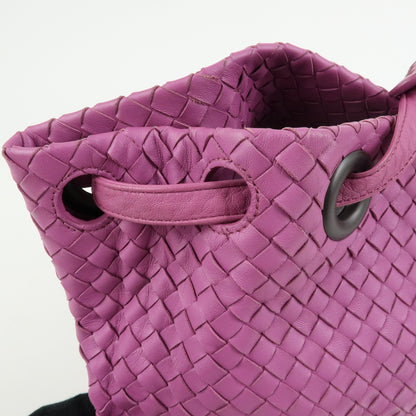 Bottega Veneta Garda Intrecciato Nappa, Purple, Leather, Handbag