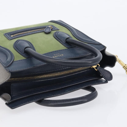 Celine Luggage Smooth Leather, Navy, Leather, Handbag