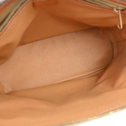 Celine Macadam Leather, Brown, Canvas, Tote Bag