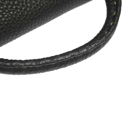 Fendi Selleria Frame Doctor Leather, Black, Leather, Handbag