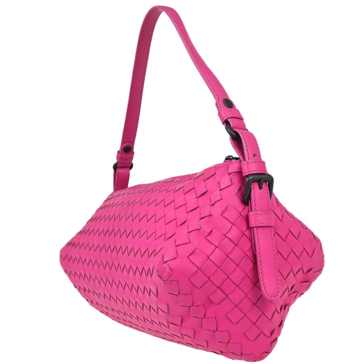 Bottega Veneta Intrecciato Leather, Pink, Leather, Handbag
