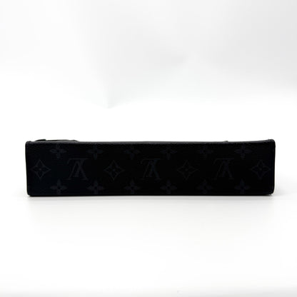 Louis Vuitton Pochette Voyage Monogram Eclipse Canvas, Black, Canvas, Clutch