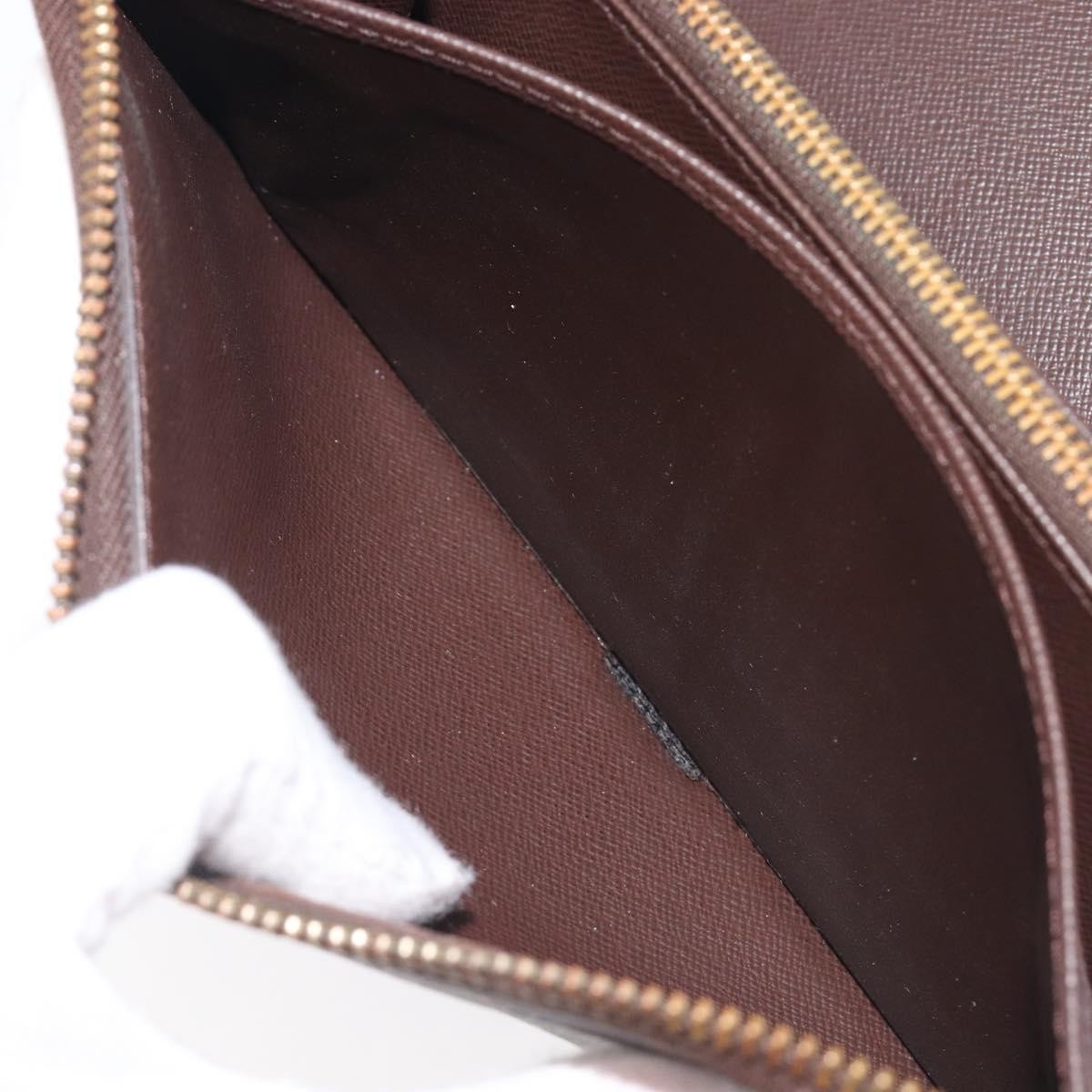 Louis Vuitton Zippy Organizer Damier, Brown, Canvas, Wallet