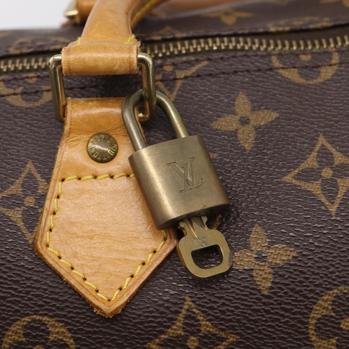 Louis Vuitton Speedy Monogram Canvas, Brown, Canvas, Handbag