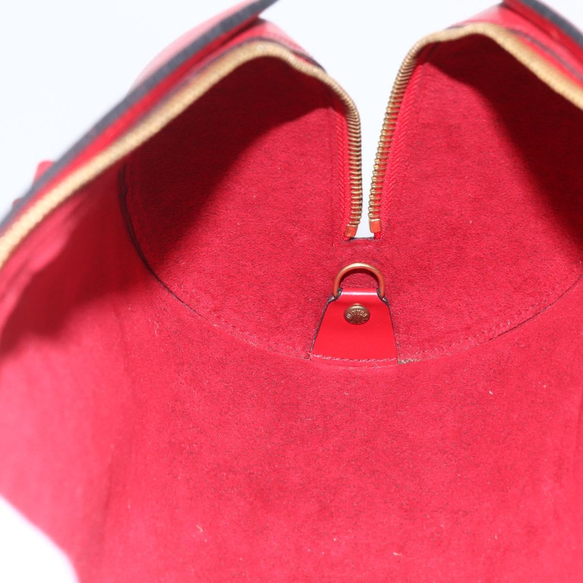 Louis Vuitton Soufflot Handbag Epi Leather, RED, LEATHER, Handbag
