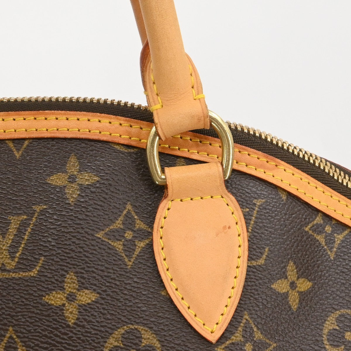 Louis Vuitton Lockit Monogram, Brown, Canvas, Handbag