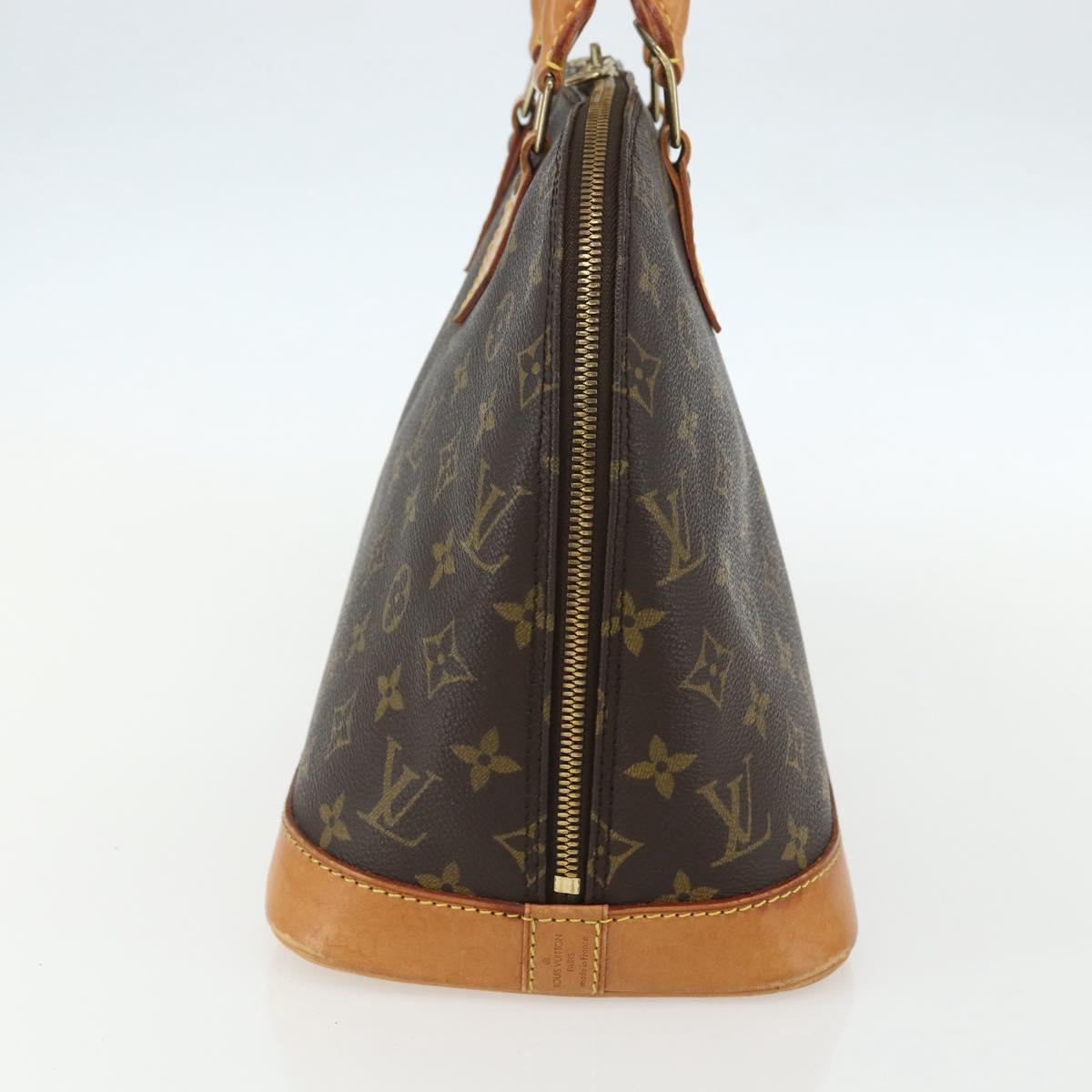Louis Vuitton Alma Handbag Monogram Canvas, BROWN, CANVAS, Handbag