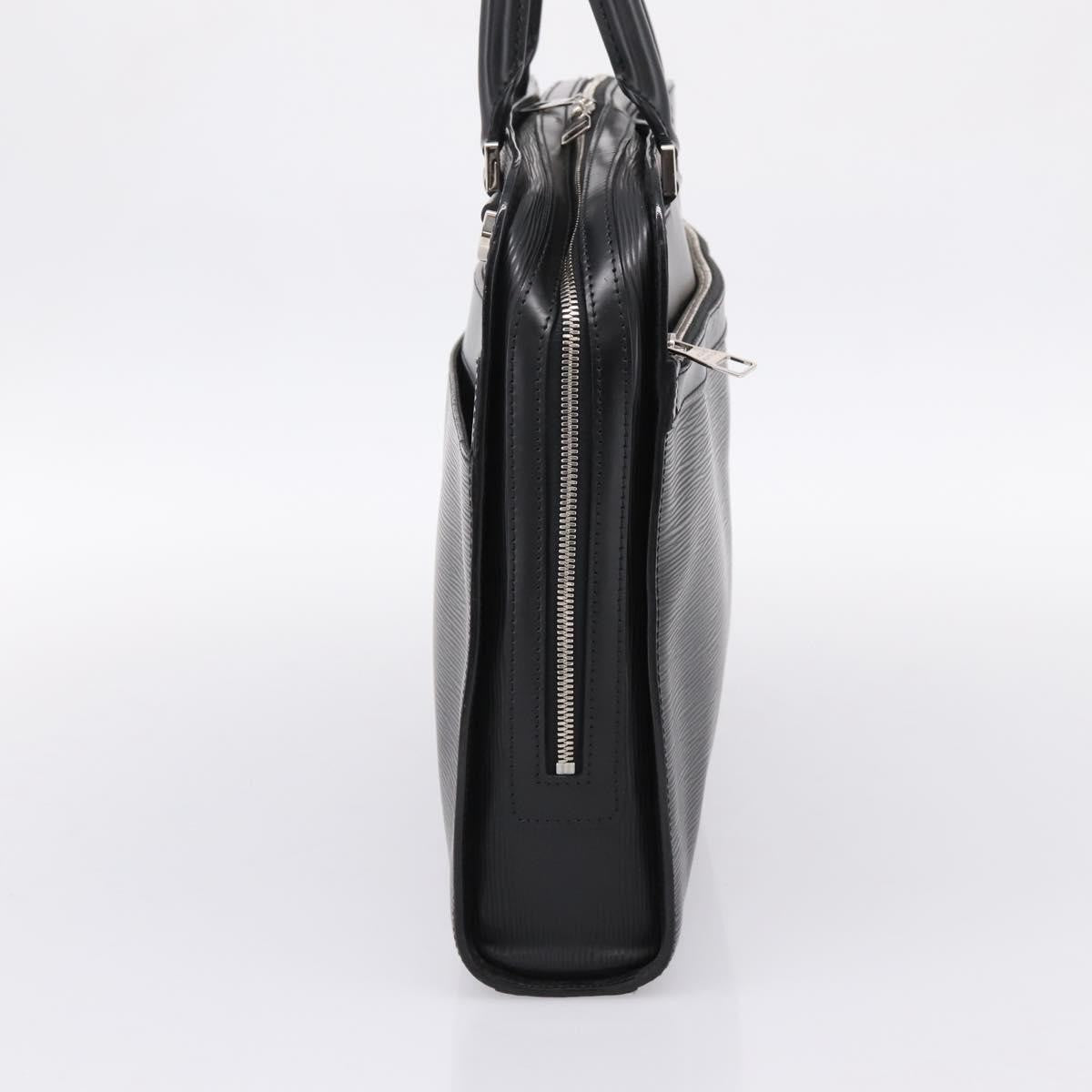 Louis Vuitton Bassano Epi Leather, Black, Leather, Briefcase