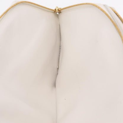 Bottega Veneta NAPPA19 Pouch with Strap Maxi Intrecciato Leather, White, Leather, Clutch