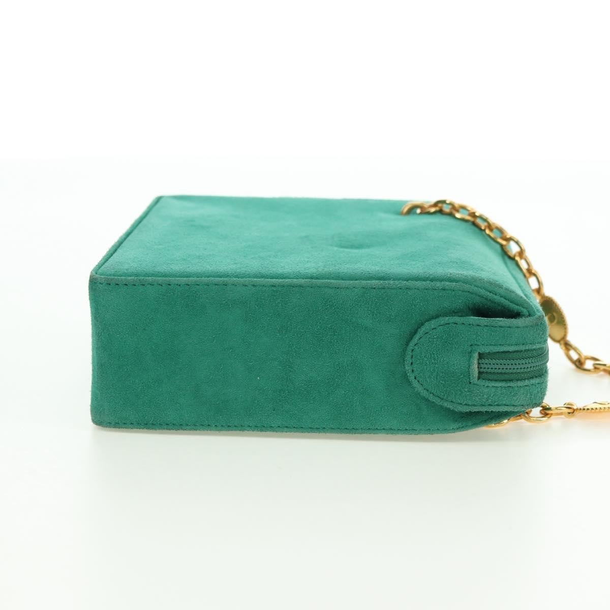 Christian Dior Shoulder Suede, Green, Suede, Shoulder Bag