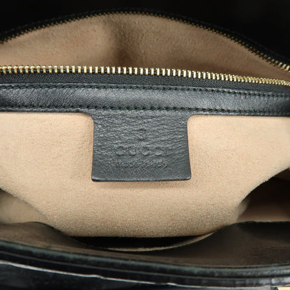 Gucci Soft Signature Convertible Top Handle Guccissima Leather, Black, Leather, Handbag