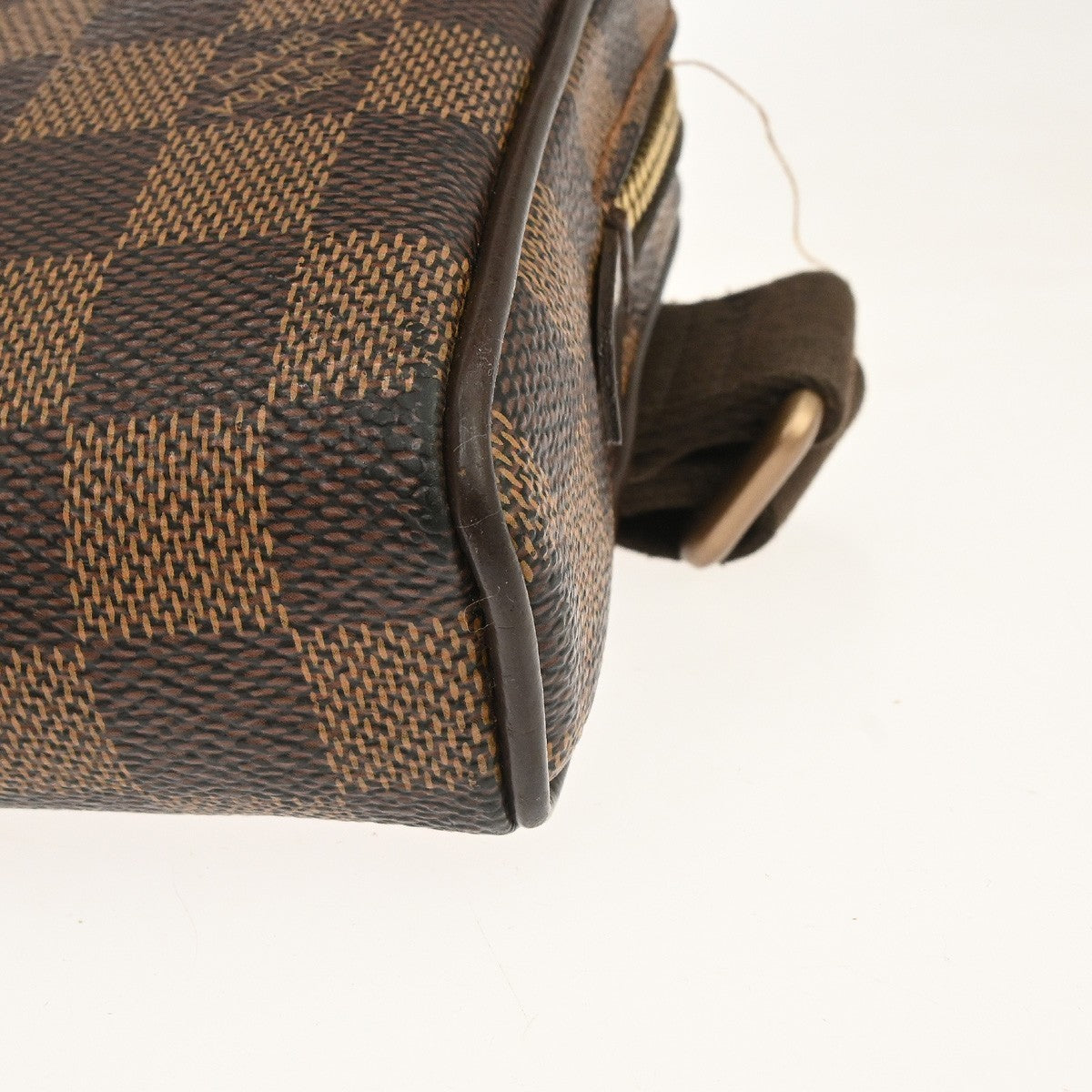 Louis Vuitton Brooklyn Bum Damier Ebene, Brown, Canvas, Clutch