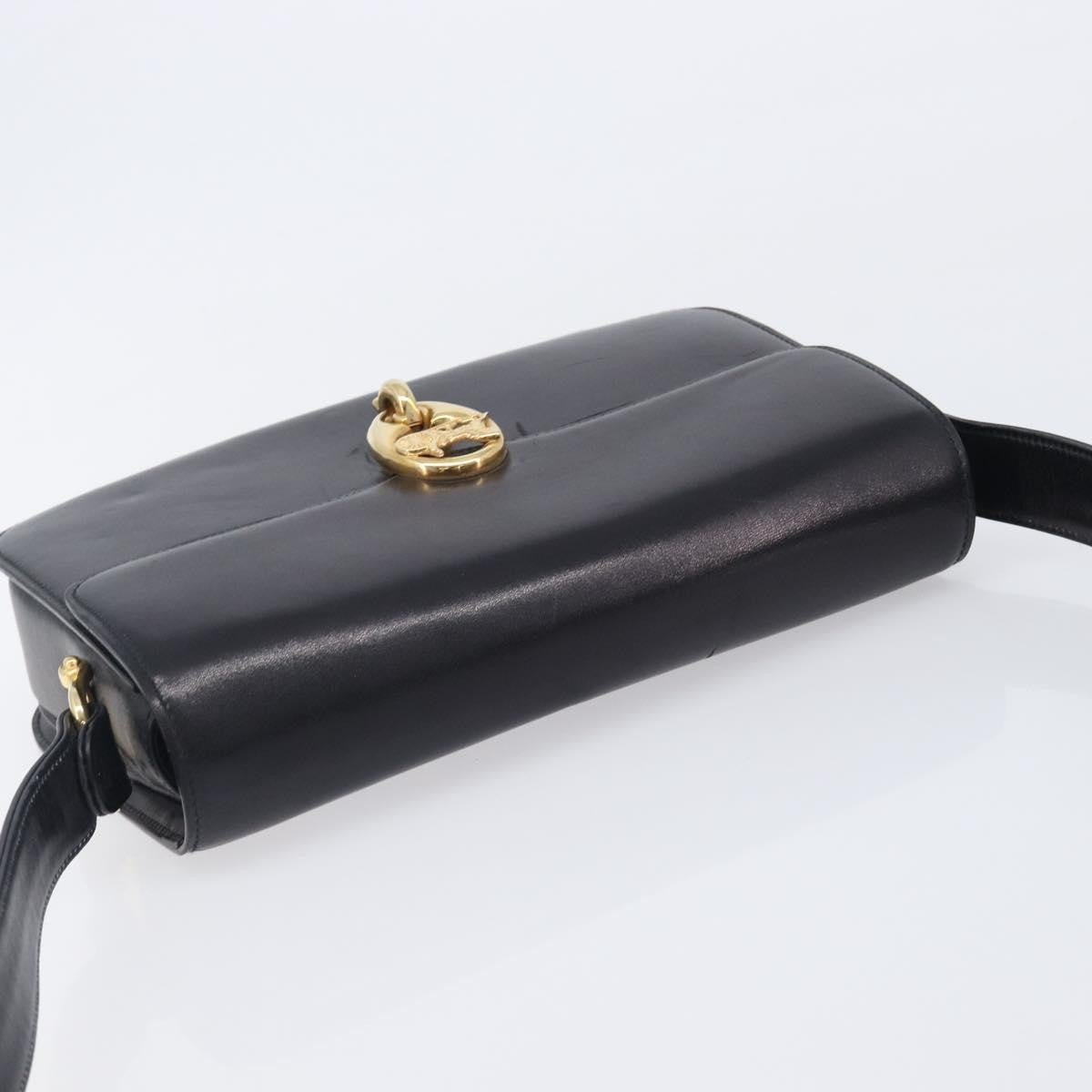 Celine Horse Carriage Leather, Black, Leather, Shoulder Bag