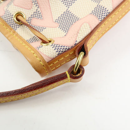 Louis Vuitton Noe Limited Edition Damier Tahitienne, White, Canvas, Shoulder Bag