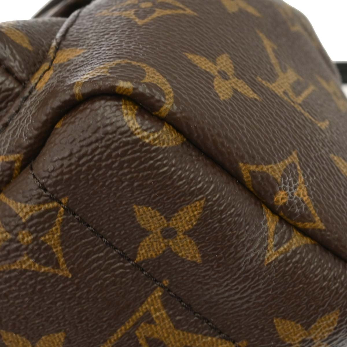 Louis Vuitton Palm Springs Monogram, Brown, Canvas, Backpack