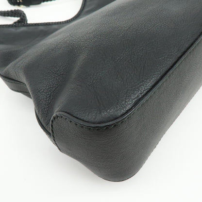Gucci Marrakech Hobo Leather, Black, Leather, Shoulder Bag