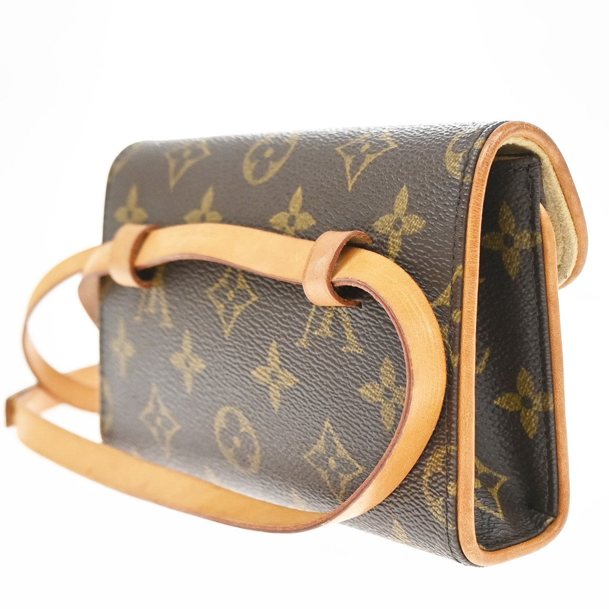 Louis Vuitton Florentine Waist Monogram Canvas, Brown, Leather, Clutch