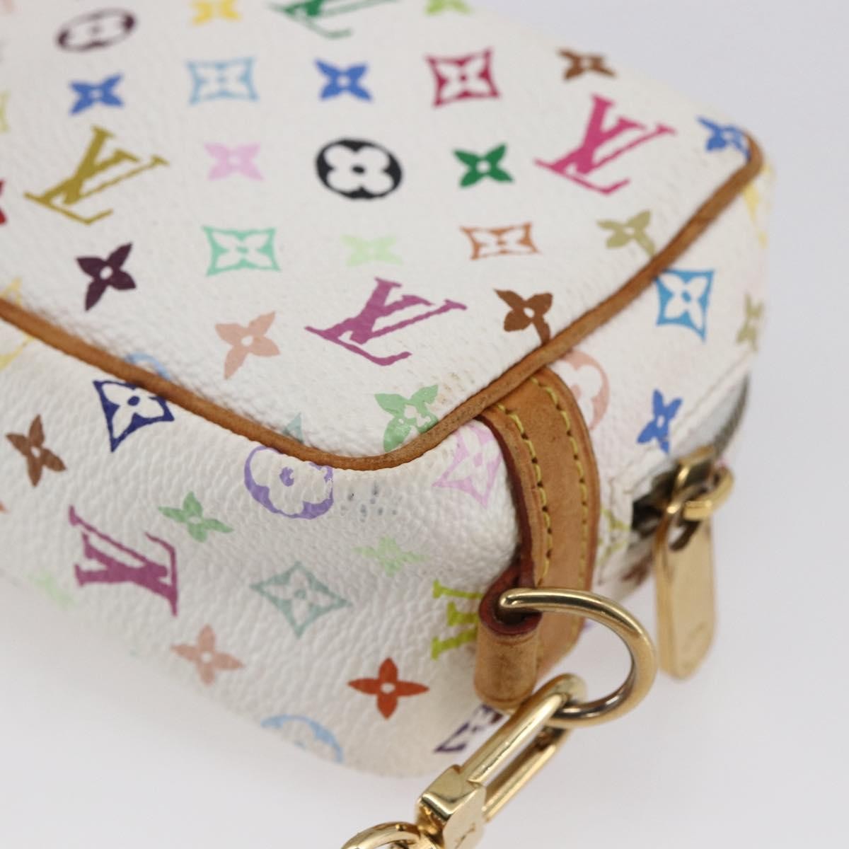Louis Vuitton Wapity Trousse Monogram Multicolor, White, Canvas, Clutch
