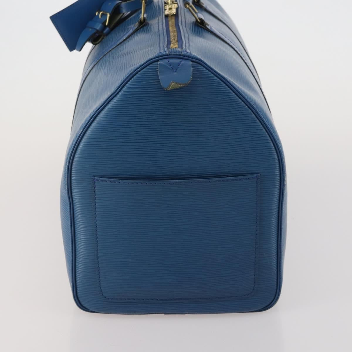 Louis Vuitton Keepall Bag Epi Leather, Blue, Leather, Travel Bag