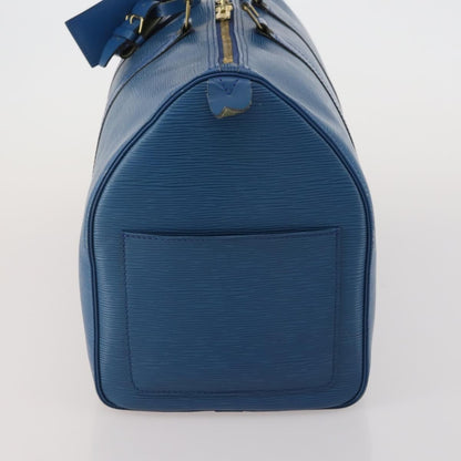 Louis Vuitton Keepall Bag Epi Leather, Blue, Leather, Travel Bag