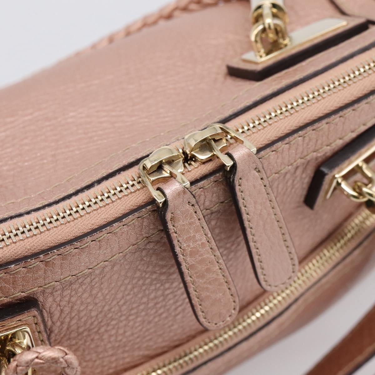 Gucci Bella Convertible Top Handle Leather, Pink, Leather, Handbag