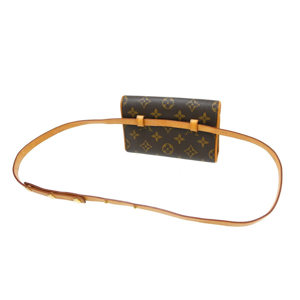 Louis Vuitton Florentine Monogram, Brown, Canvas, Clutch
