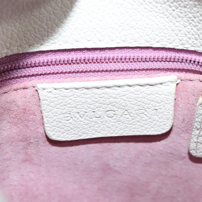 Bvlgari Vintage Leather, White, Leather, Shoulder Bag
