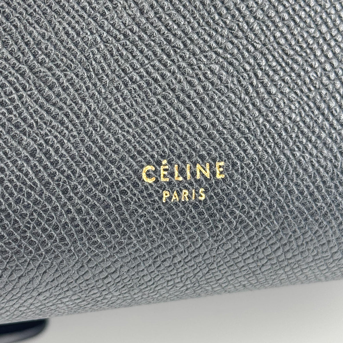 Celine Belt Calfskin, Black, Leather, Handbag