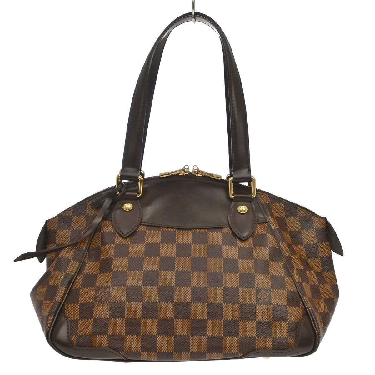 Louis Vuitton Verona Damier Ebene, Brown, Canvas, Tote Bag