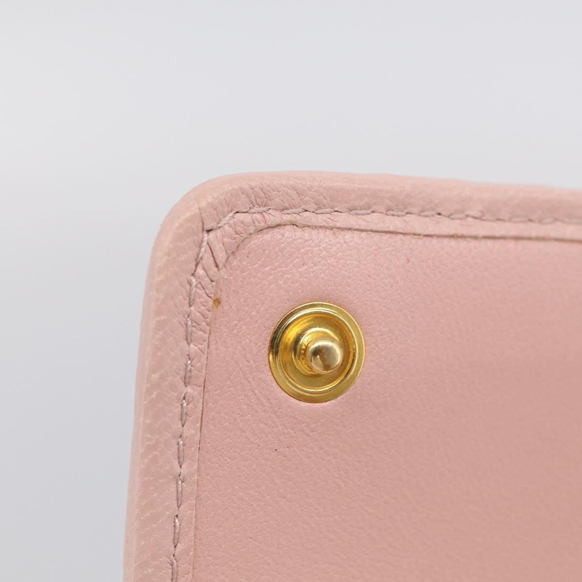 Miu Miu Matelasse Leather, Pink, Leather, Wallet