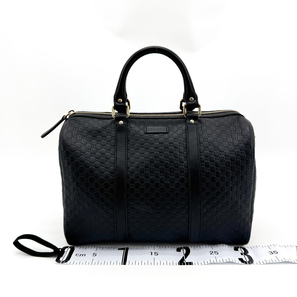 Gucci Joy Boston Microguccissima Leather, Black, Leather, Handbag