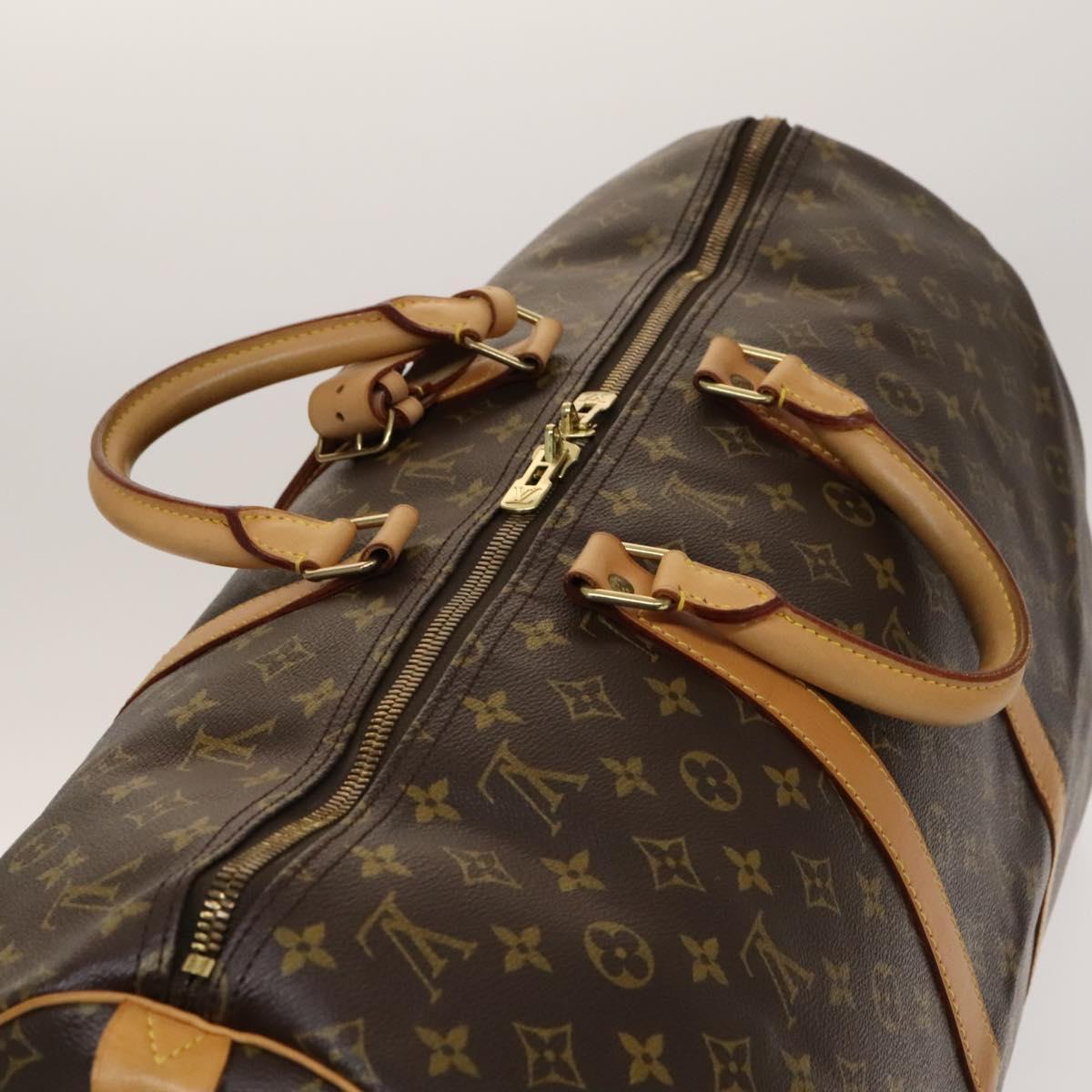 Louis Vuitton Keepall Bag Monogram Canvas, BROWN, CANVAS, Travel bag