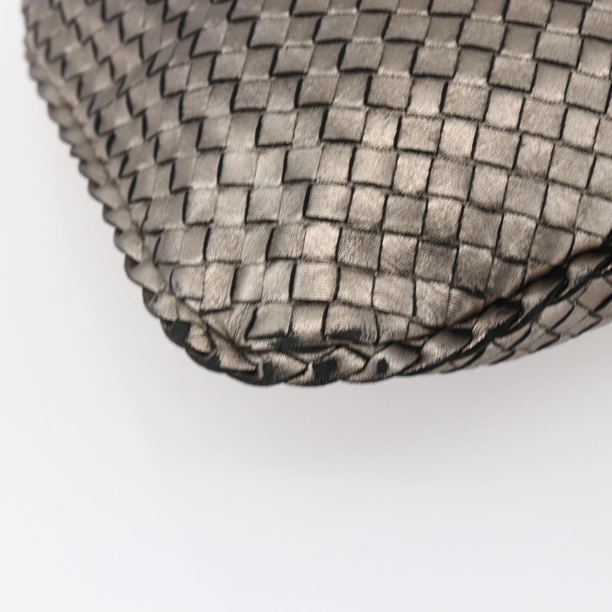 Bottega Veneta Veneta Hobo Quilted Leather, SILVER, LEATHER, Handbag