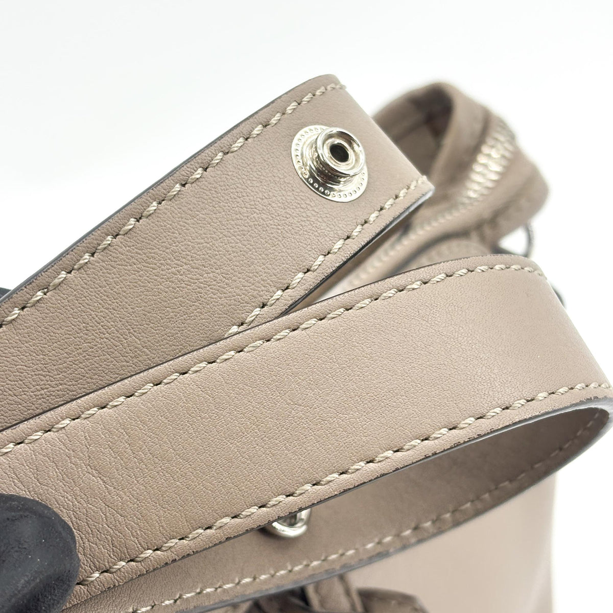 Fendi By The Way Satchel Calfskin, Beige, Leather, Handbag