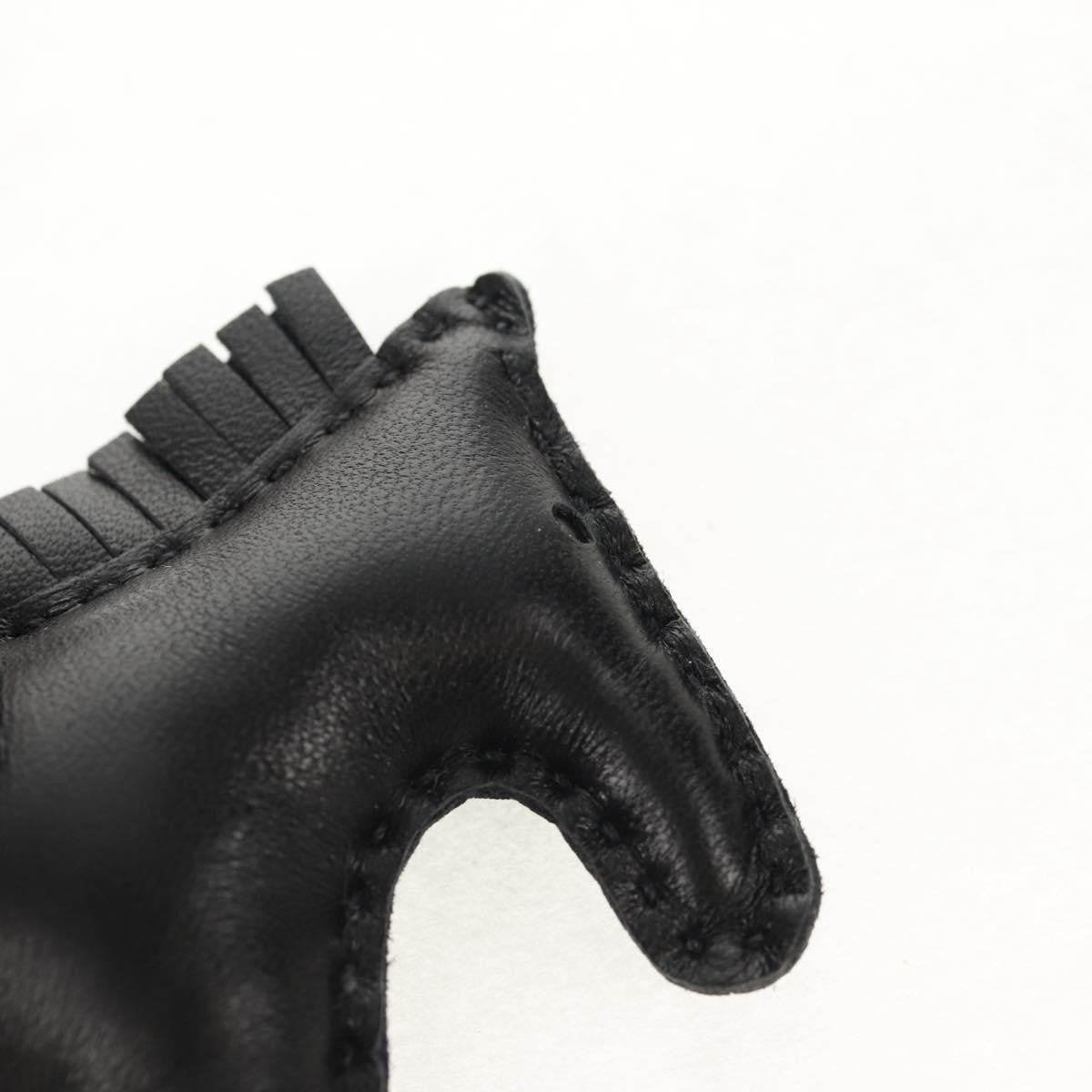 Hermes So Black GriGri Rodeo Bag Charm Leather, Black, Leather, Charm