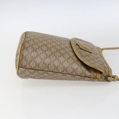 Celine Vintage Macadam Canvas, Beige, Canvas, Shoulder Bag