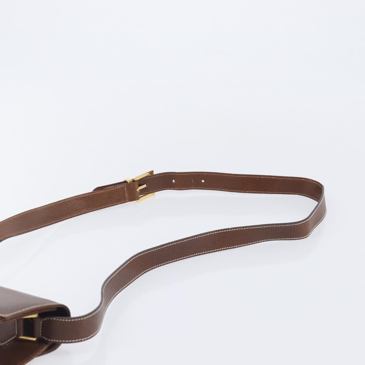 Salvatore Ferragamo Shoulder Bag Leather, Brown, Leather, Shoulder Bag