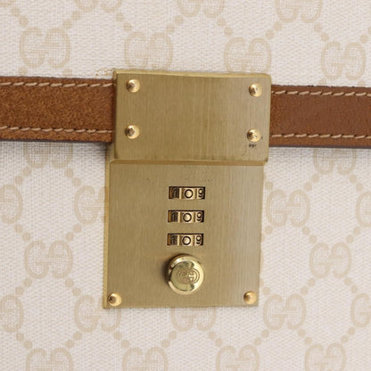 Gucci Business GG Canvas with Leather, Beige, Canvas, Handbag