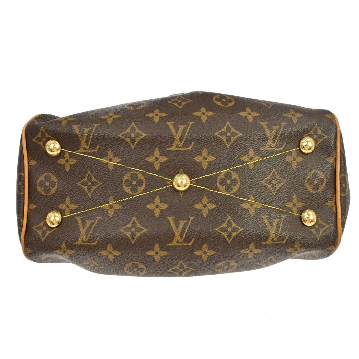 Louis Vuitton Tivoli Monogram Canvas, Brown, Canvas, Handbag