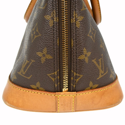 Louis Vuitton Alma Monogram Canvas, Brown, Canvas, Handbag