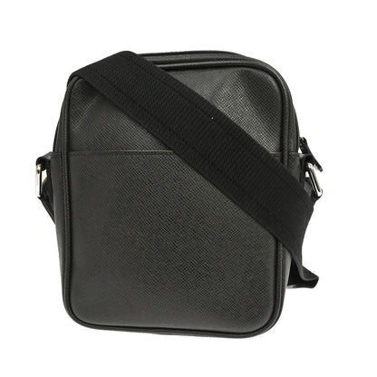 Louis Vuitton Dimitri Messenger Taiga Leather, Black, Leather, Shoulder Bag