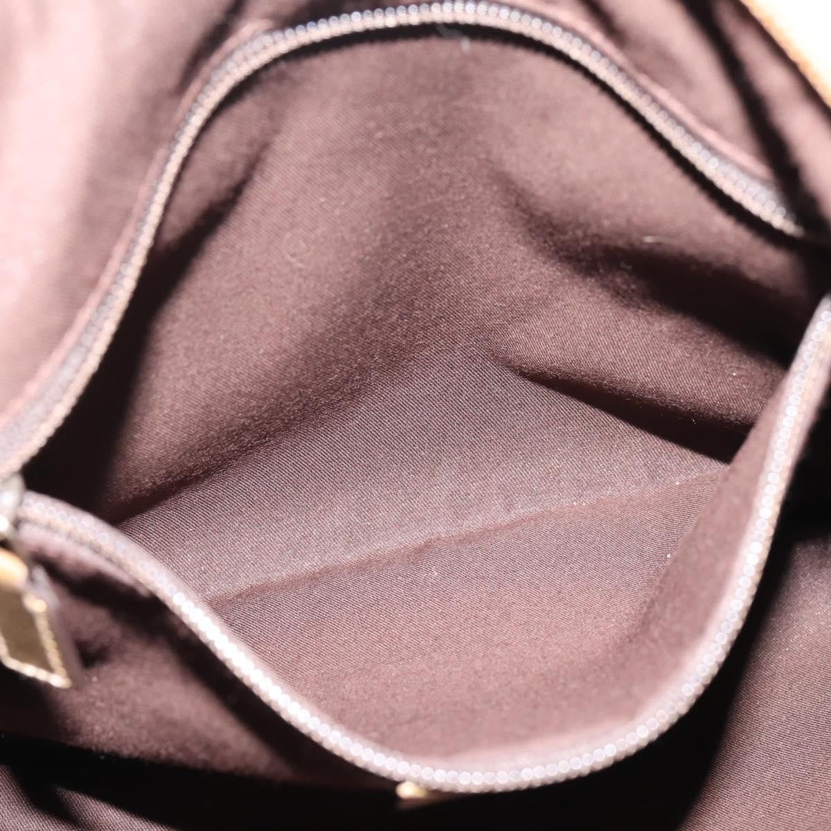 Gucci Zip Messenger GG Canvas with Perforated Leather, Beige, Canvas, Handbag