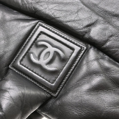 Chanel Coco Cocoon Reversible Tote Quilted Lambskin, Black, Leather, Tote Bag