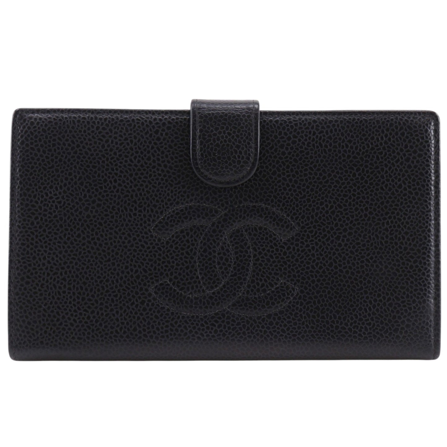 Chanel Timeless CC French Caviar, Black, Leather, Wallet