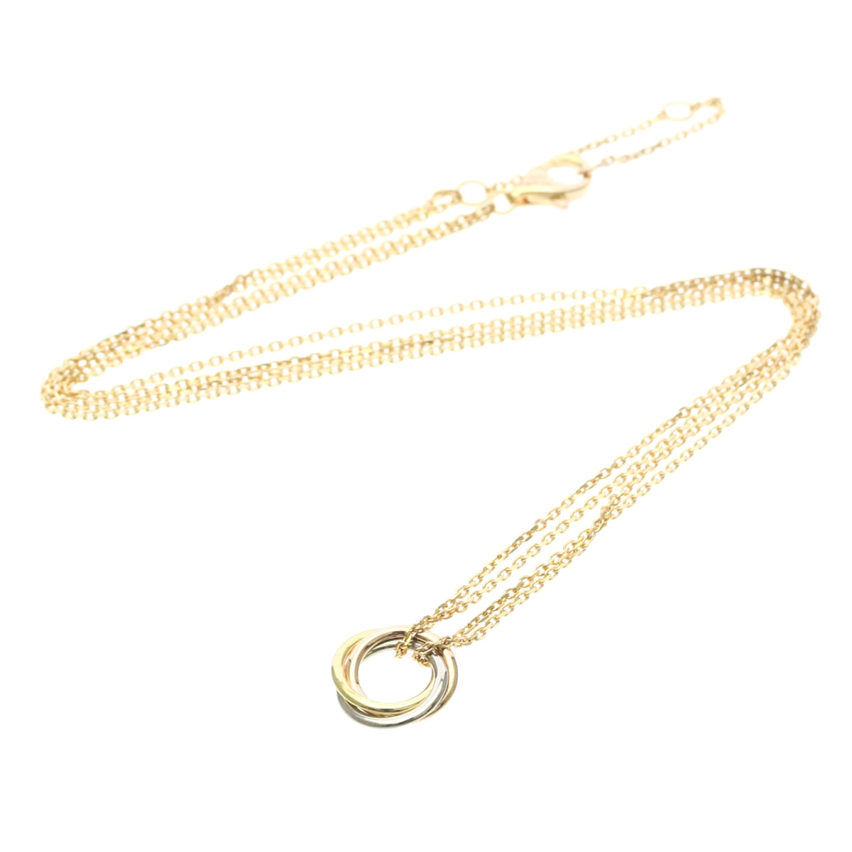 Cartier Trinity Choker 18K Tricolor Gold, Gold, Gold, Necklace