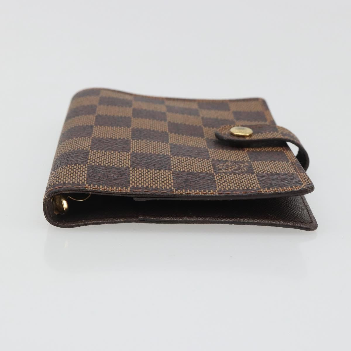 Louis Vuitton Ring Agenda Cover Damier, Brown, Canvas, Briefcase