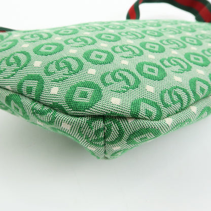 Gucci Children's Belt Printed GG Coated Canvas, Green, Canvas, Handbag