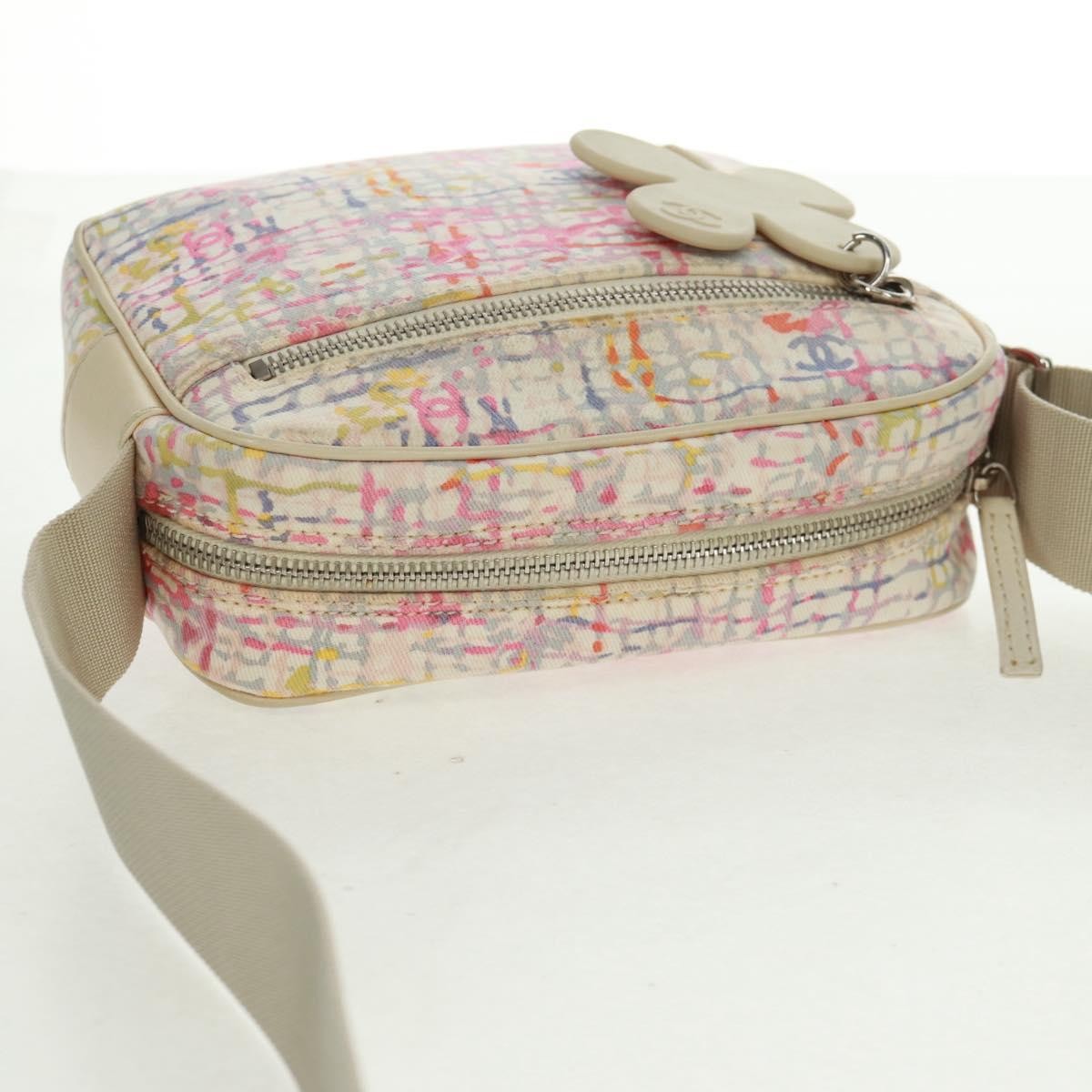 Chanel Vintage Clover Camera Printed Canvas, Multicolour, Canvas, Shoulder Bag