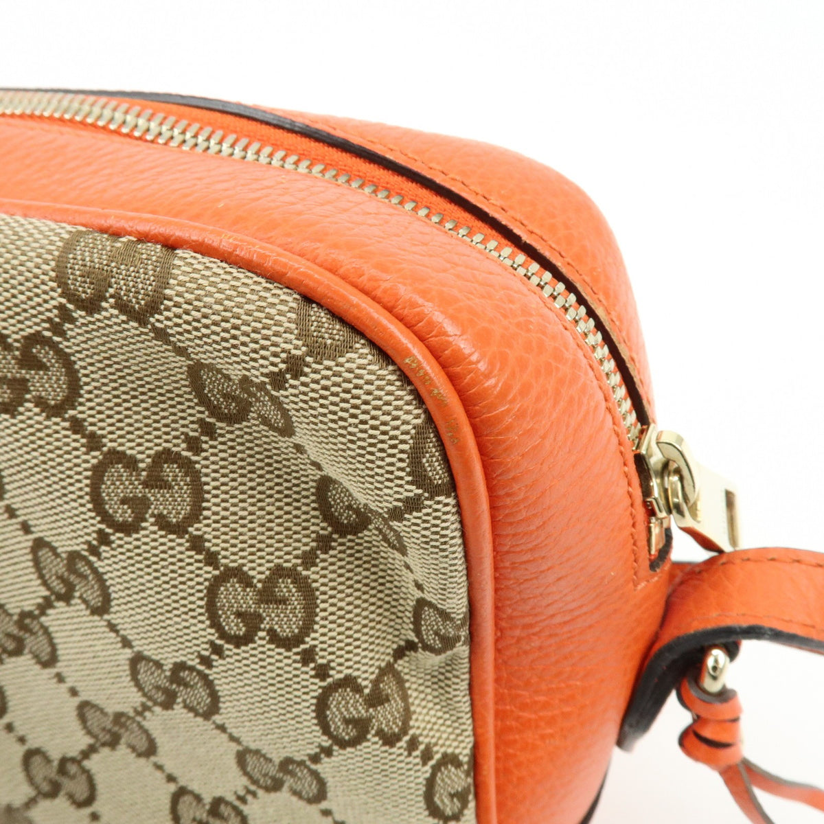 Gucci Bree Disco GG Canvas with Leather, Beige, Canvas, Crossbody Bag