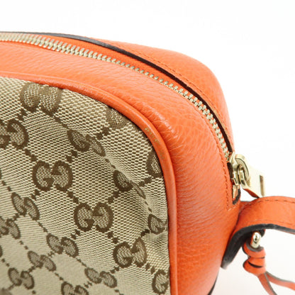 Gucci Bree Disco GG Canvas with Leather, Beige, Canvas, Crossbody Bag